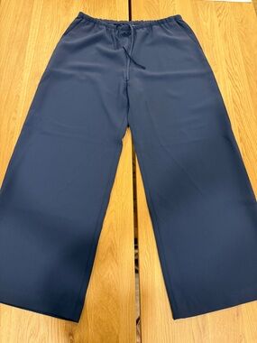 GAP Women’s Navy Wide-Leg Drawstring Waist Pants